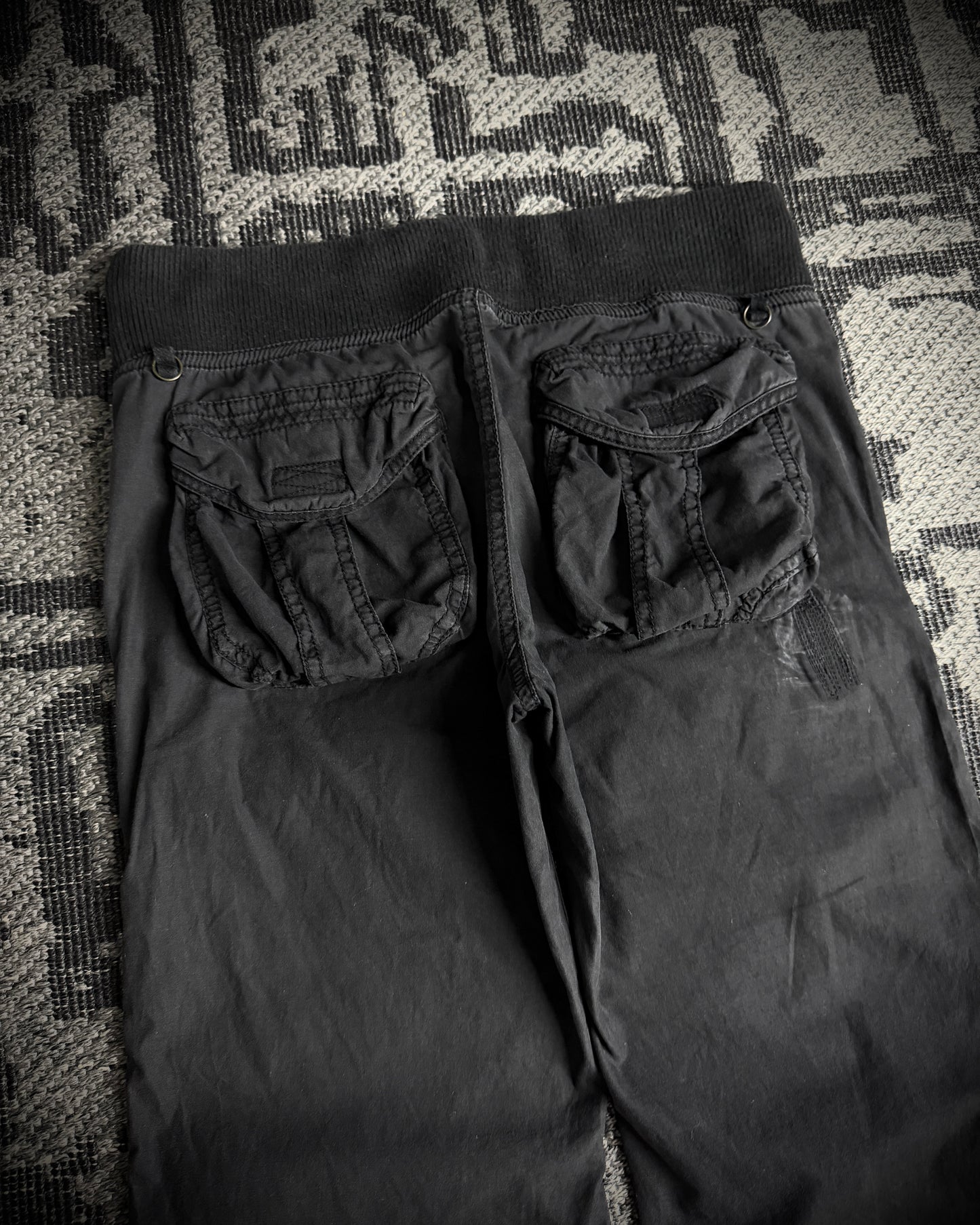 GOA Faded Black Flared Pants