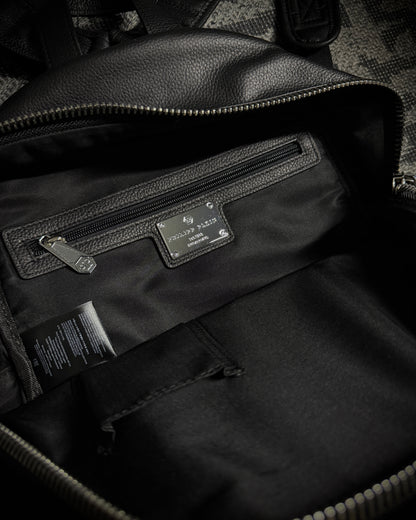 Philipp Plein Skull Leather Backpack