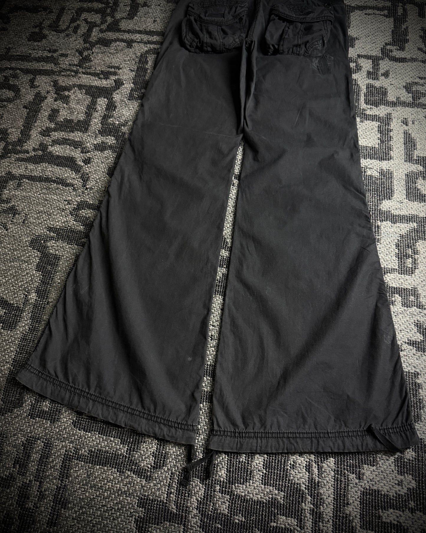 GOA Faded Black Flared Pants