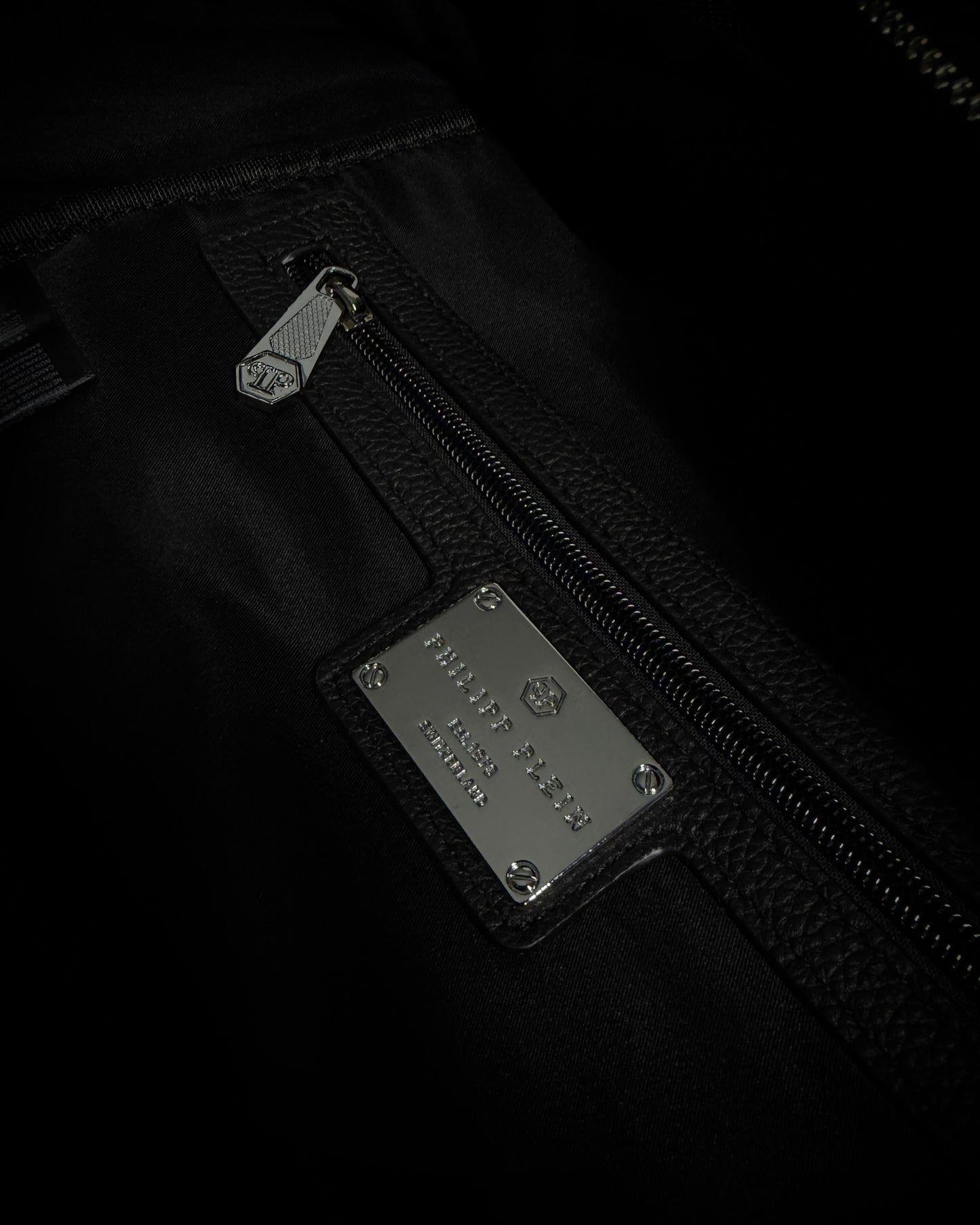 Philipp Plein Skull Leather Backpack