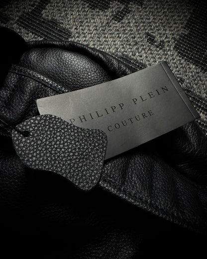 Philipp Plein Skull Leather Backpack