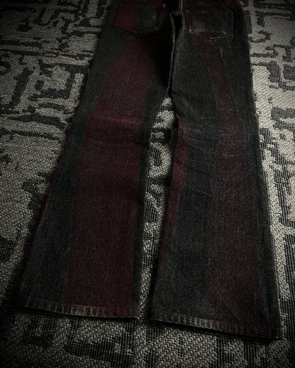 5351 Pour Les Hommes Crimson Yarn Panel Denim