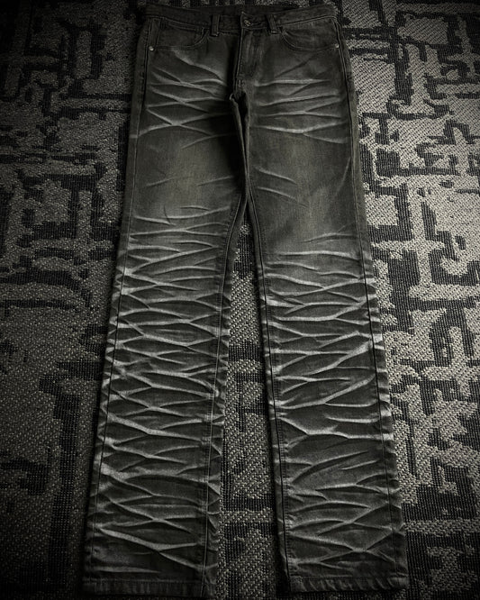 Semantic Design Whiskered Faded Skinny Jeans