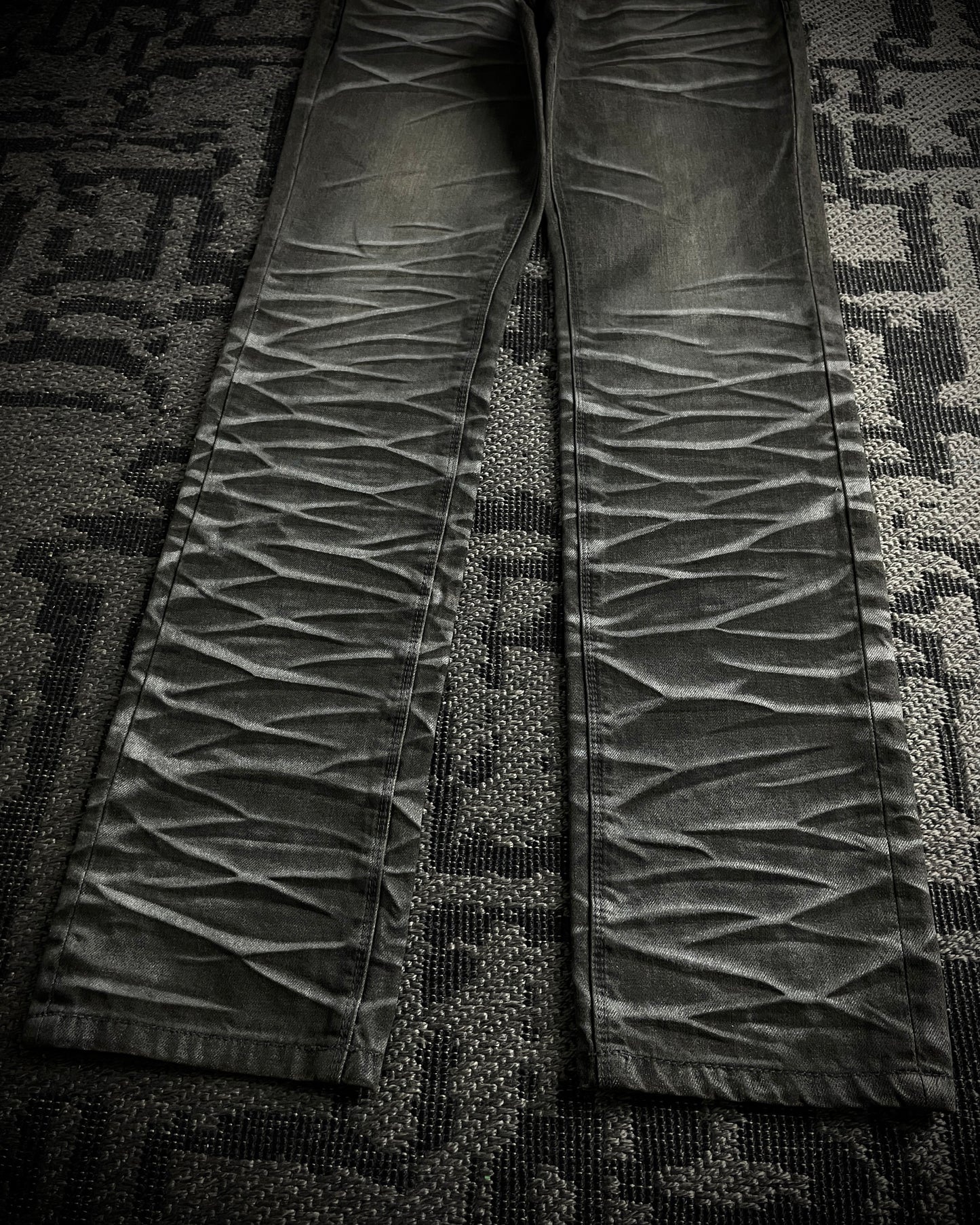 Semantic Design Whiskered Faded Skinny Jeans