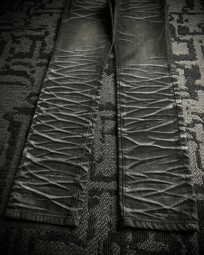 Semantic Design Whiskered Faded Skinny Jeans