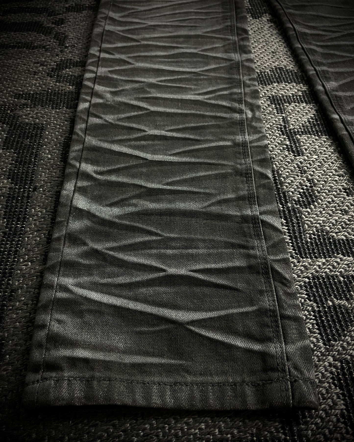 Semantic Design Whiskered Faded Skinny Jeans