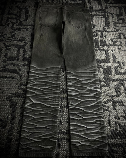 Semantic Design Whiskered Faded Skinny Jeans