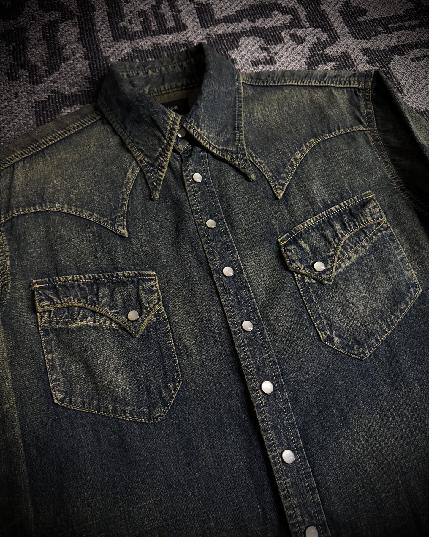 LED RECHWE Vintage Washed Western Shirt