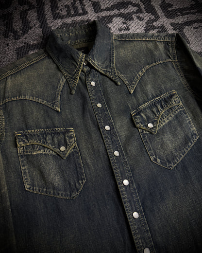 LED RECHWE Vintage Washed Western Shirt