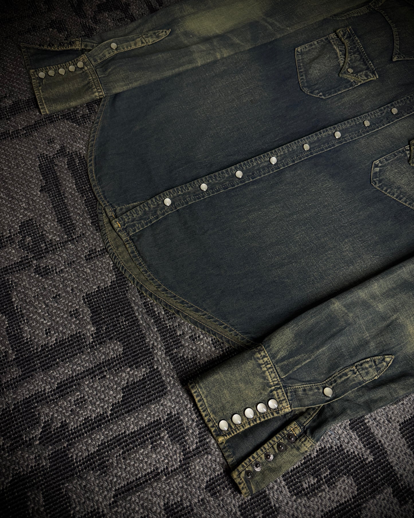 LED RECHWE Vintage Washed Western Shirt