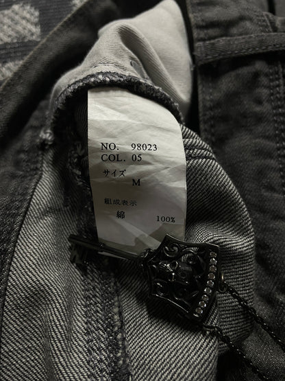 Semantic Design Whiskered Faded Skinny Jeans