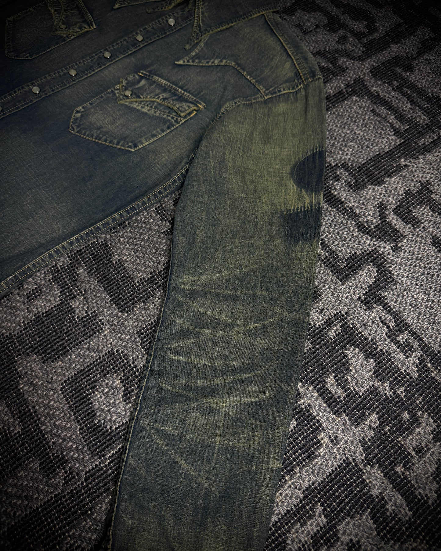 LED RECHWE Vintage Washed Western Shirt