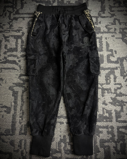 Roen × Semantic Design Skull Faux Fur Cargo Jogger Pants