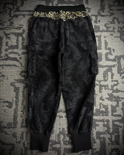 Roen × Semantic Design Skull Faux Fur Cargo Jogger Pants