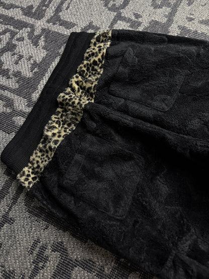 Roen × Semantic Design Skull Faux Fur Cargo Jogger Pants