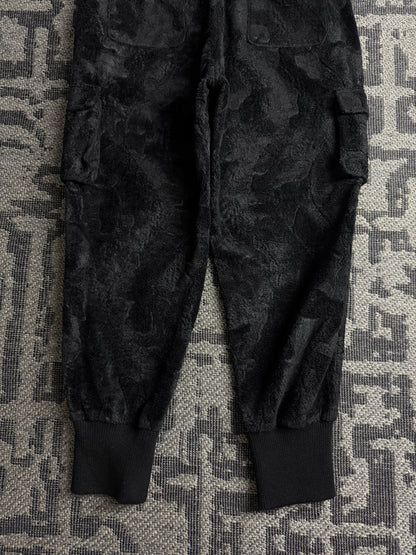 Roen × Semantic Design Skull Faux Fur Cargo Jogger Pants