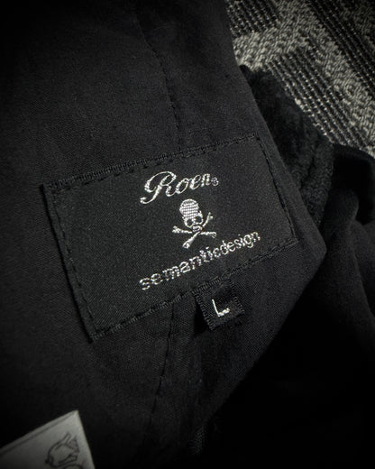Roen × Semantic Design Skull Faux Fur Cargo Jogger Pants