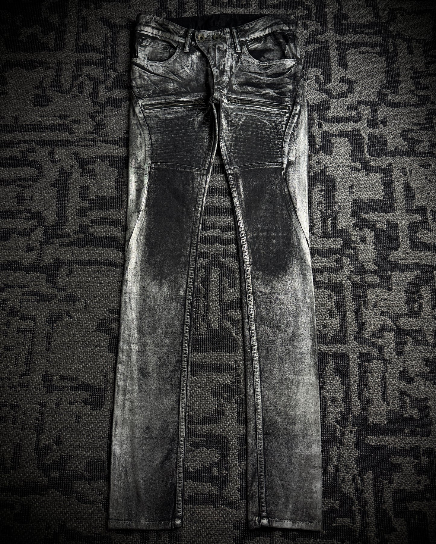 LGB Silver Metallic Skinny Denim