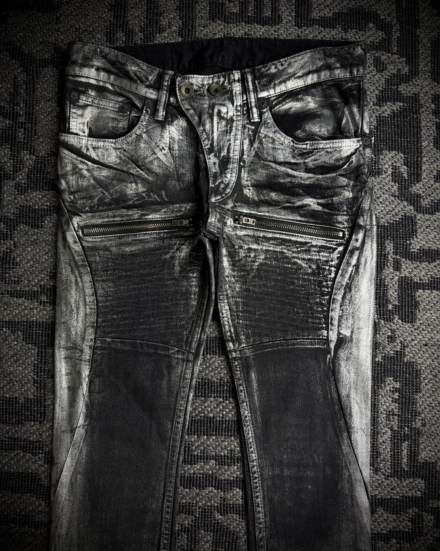 LGB Silver Metallic Skinny Denim