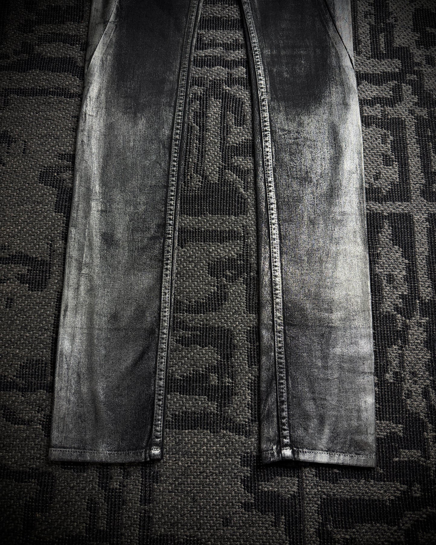 LGB Silver Metallic Skinny Denim