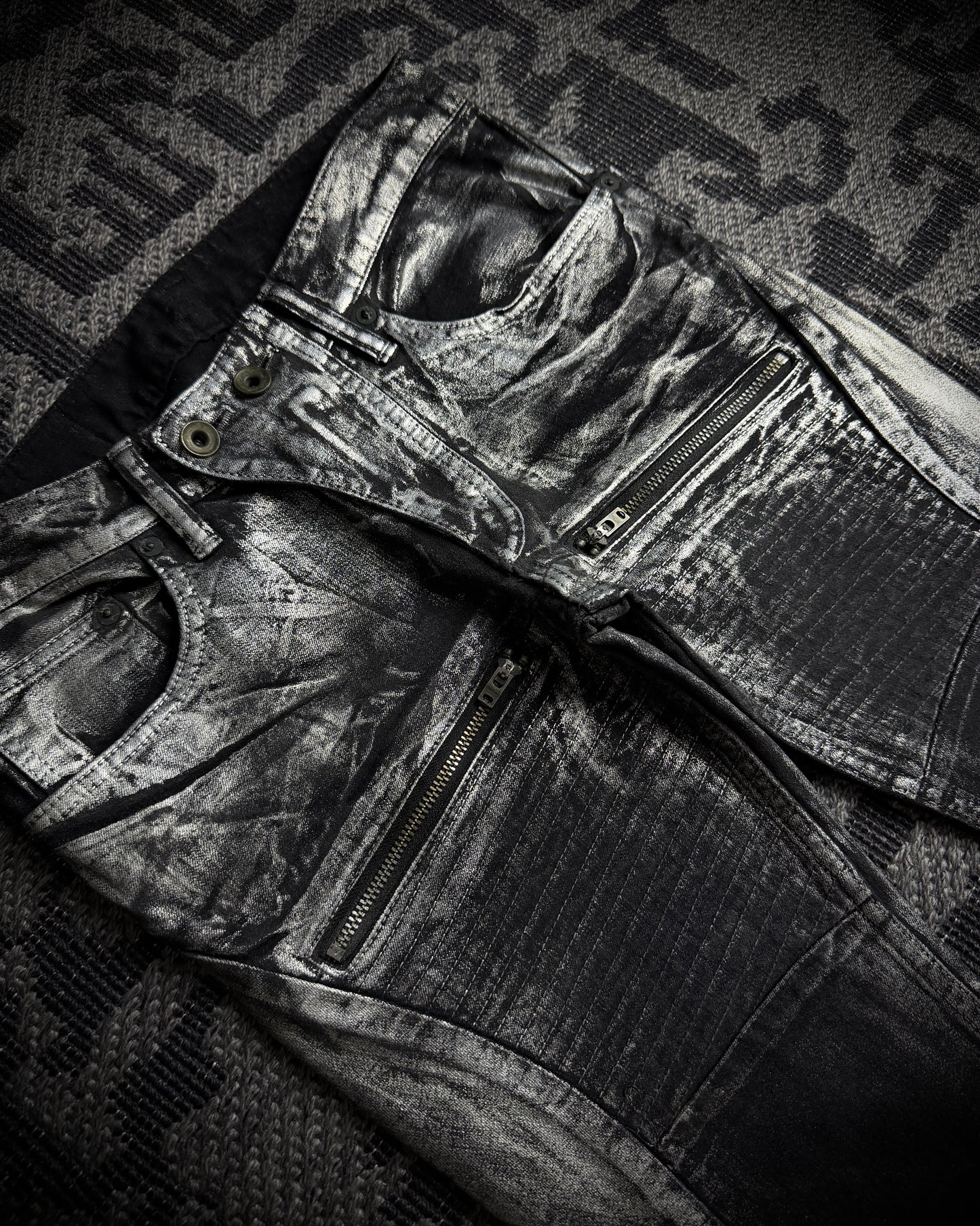 LGB Silver Metallic Skinny Denim