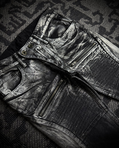 LGB Silver Metallic Skinny Denim