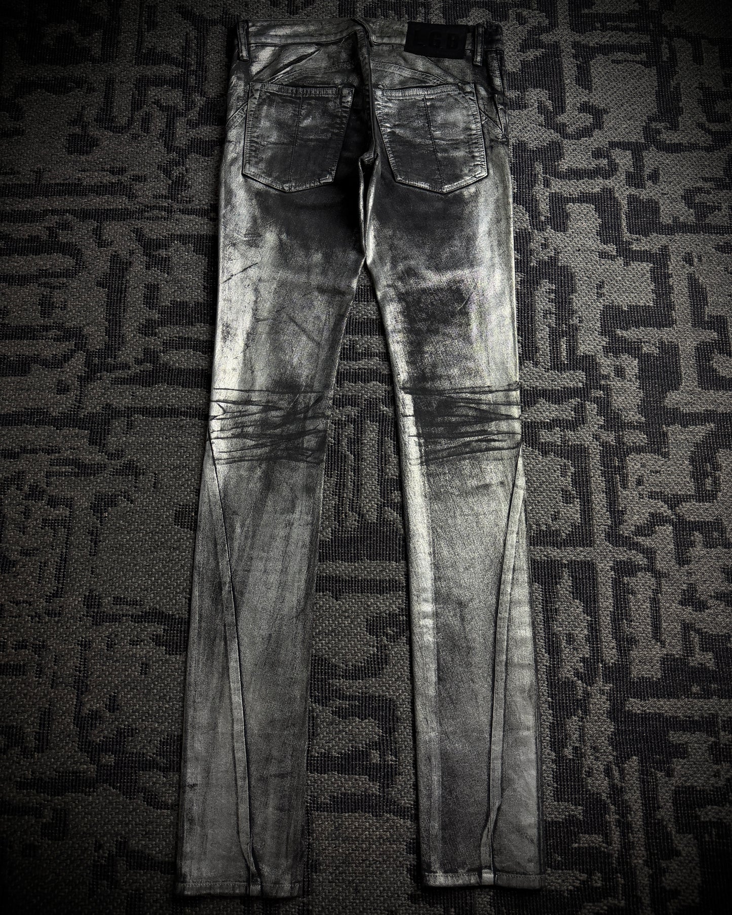 LGB Silver Metallic Skinny Denim