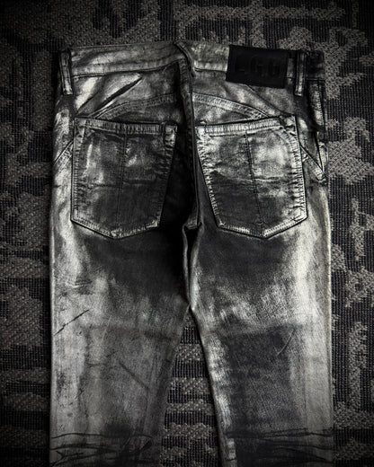 LGB Silver Metallic Skinny Denim