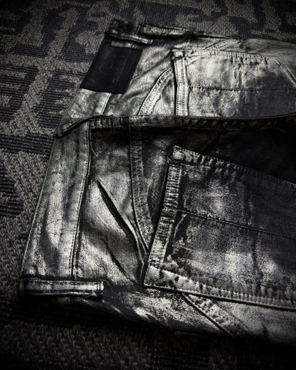 LGB Silver Metallic Skinny Denim