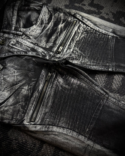 LGB Silver Metallic Skinny Denim