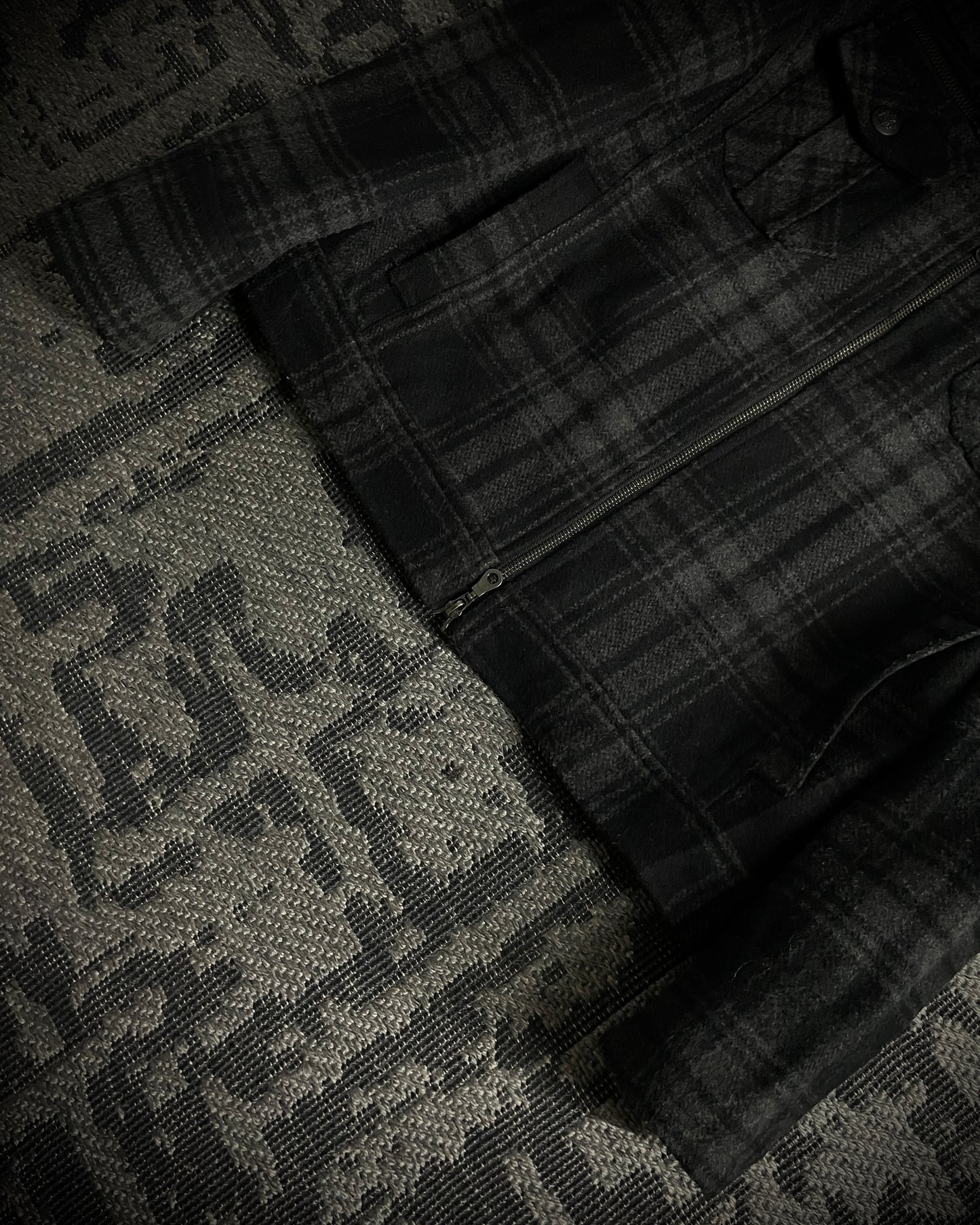 in the attic Plaid Wool-Blend Jacket