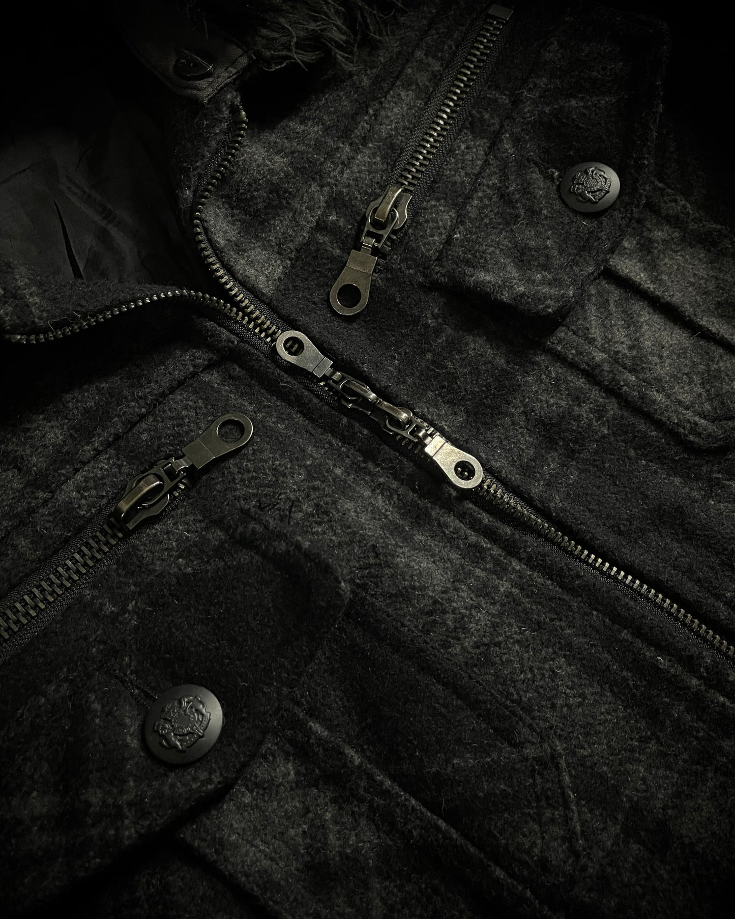 in the attic Plaid Wool-Blend Jacket