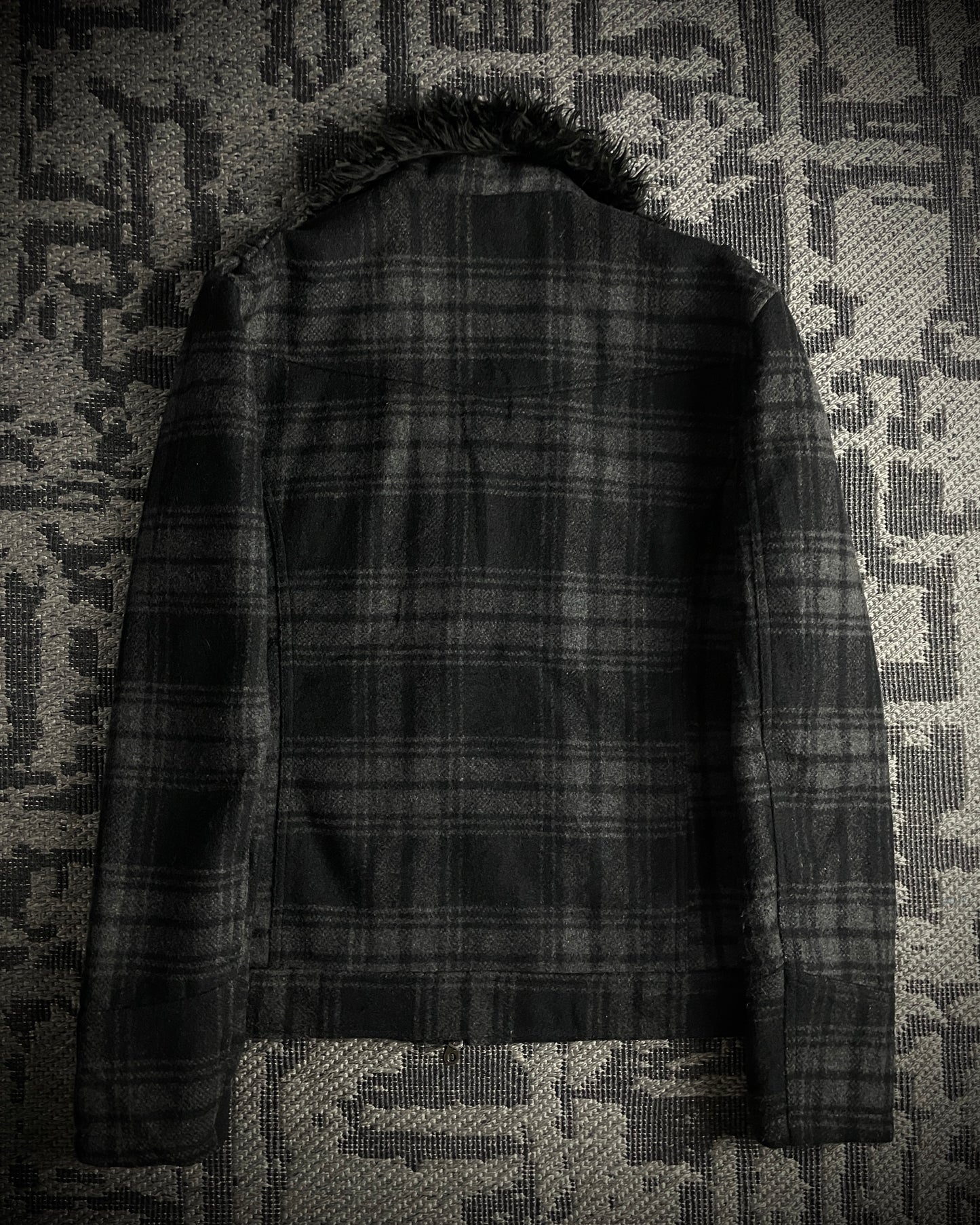 in the attic Plaid Wool-Blend Jacket