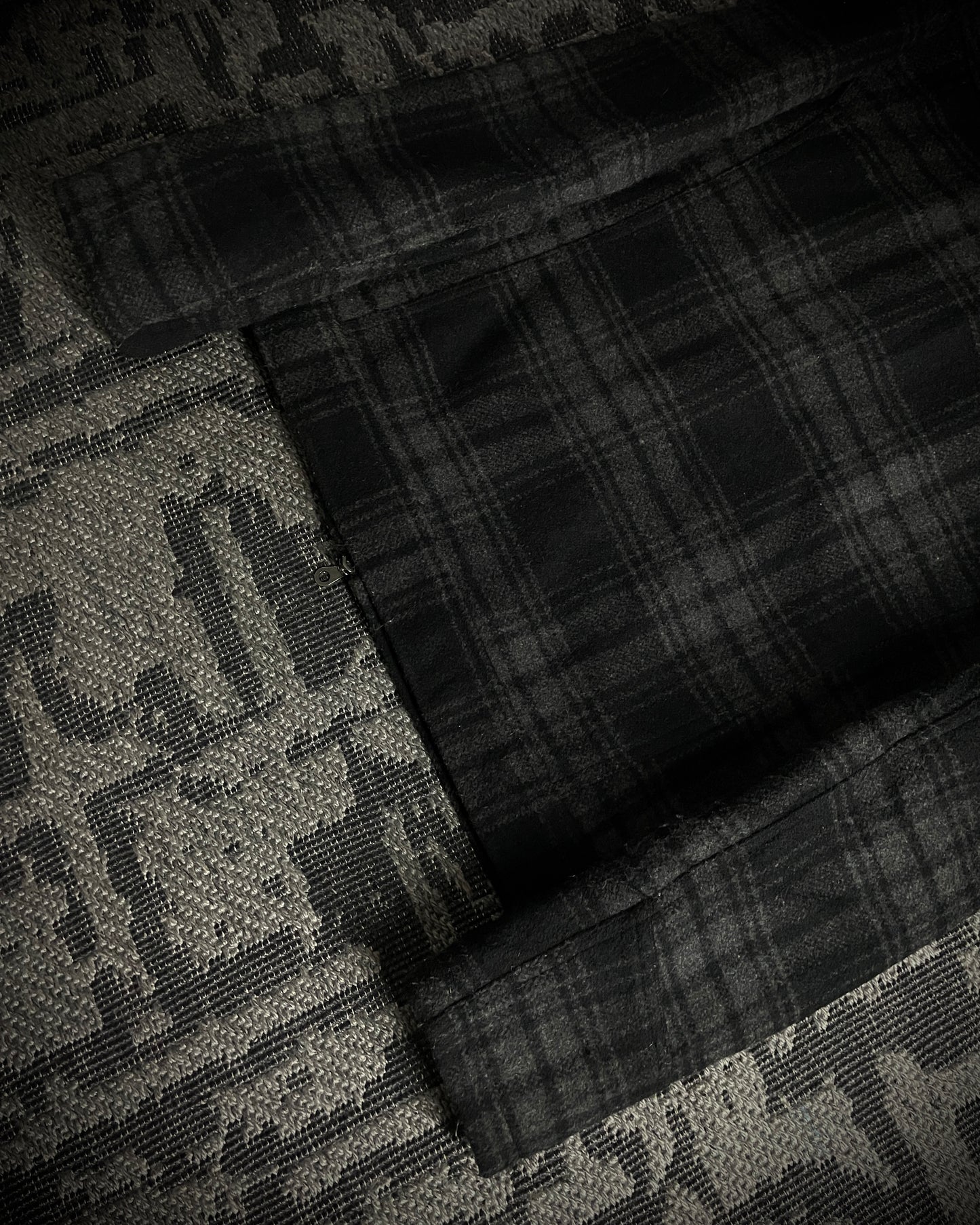 in the attic Plaid Wool-Blend Jacket