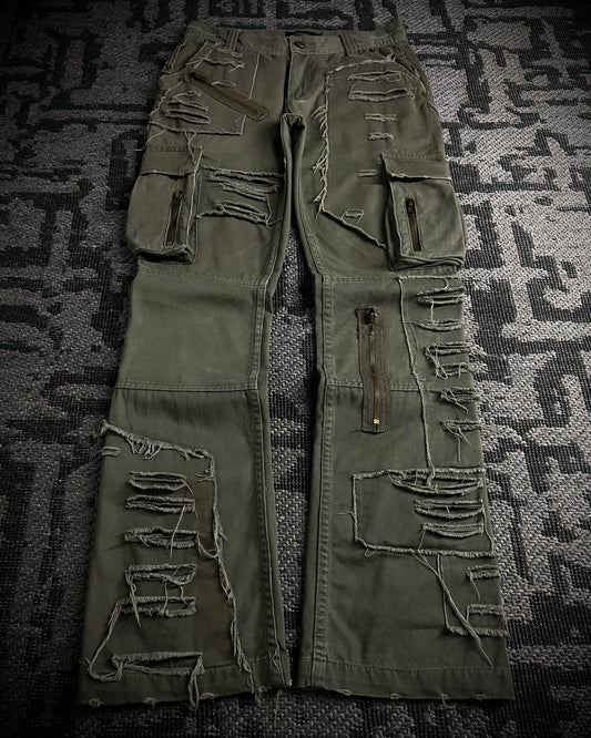 Philodox Tactical Distressed Boot Cut Pants