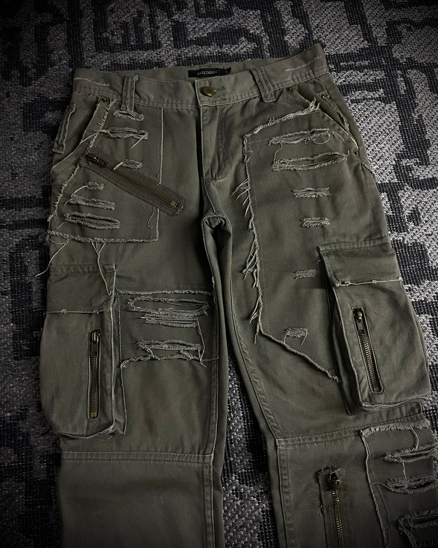 Philodox Tactical Distressed Boot Cut Pants