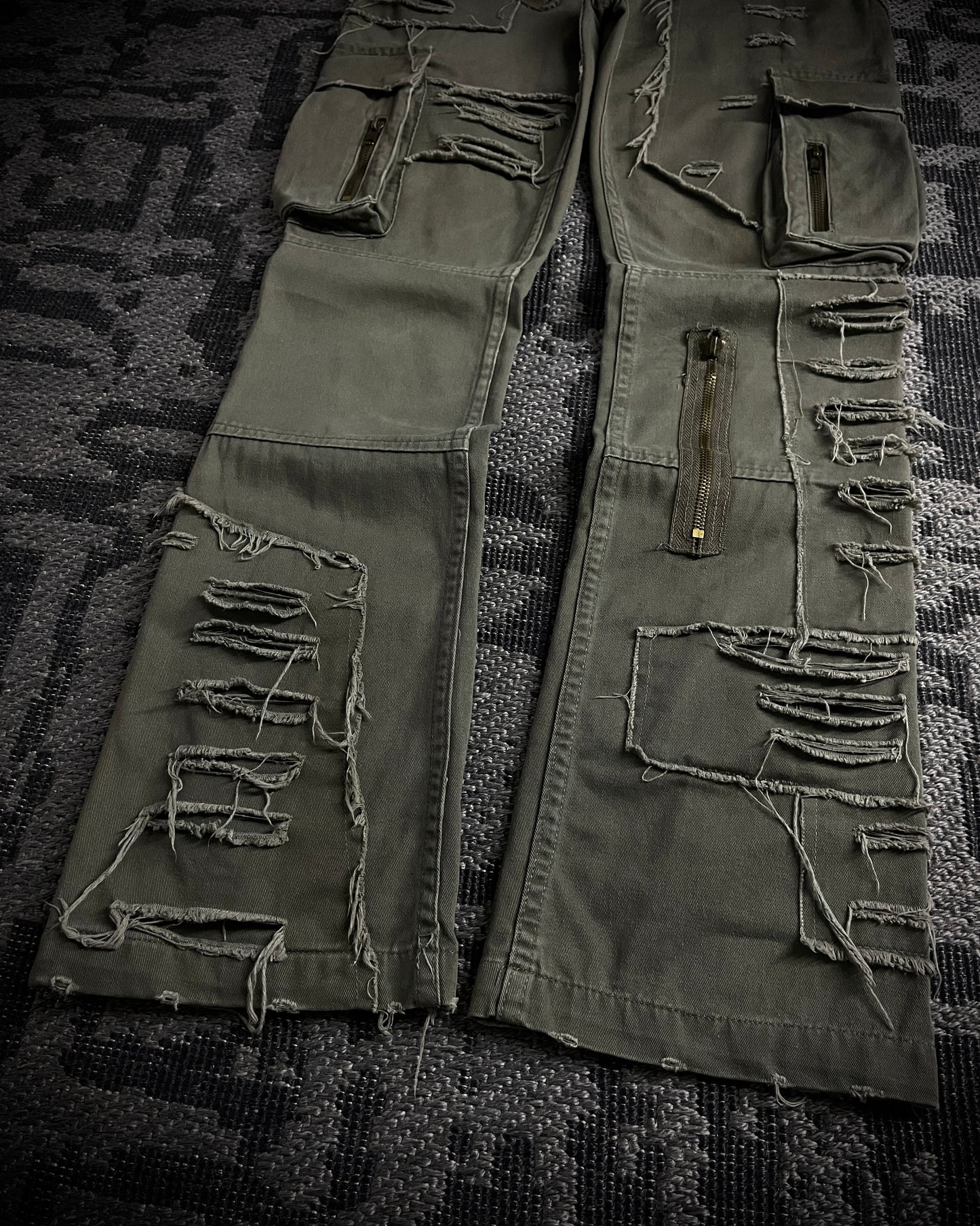 Philodox Tactical Distressed Boot Cut Pants