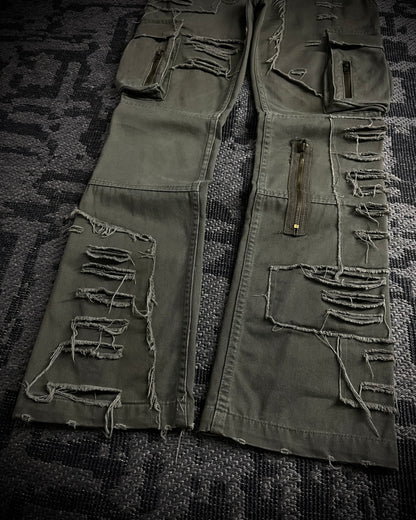 Philodox Tactical Distressed Boot Cut Pants