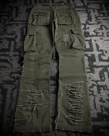 Philodox Tactical Distressed Boot Cut Pants