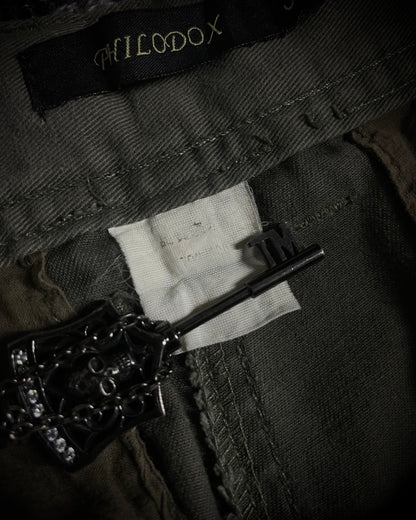 Philodox Tactical Distressed Boot Cut Pants