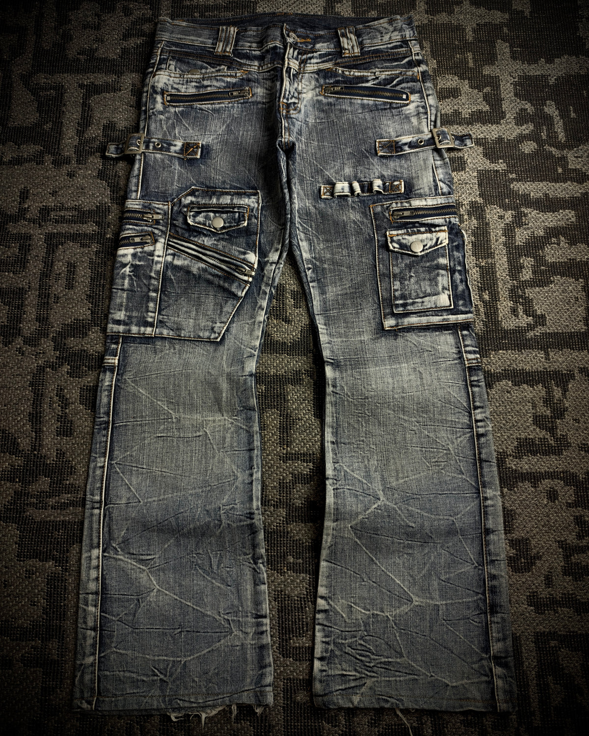 Semantic Design Gimmick Cargo Bootcut Denim