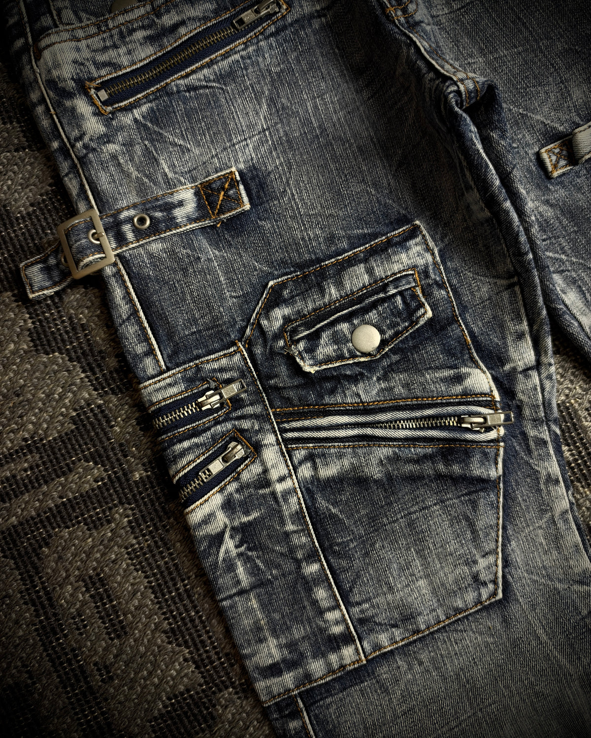 Semantic Design Gimmick Cargo Bootcut Denim