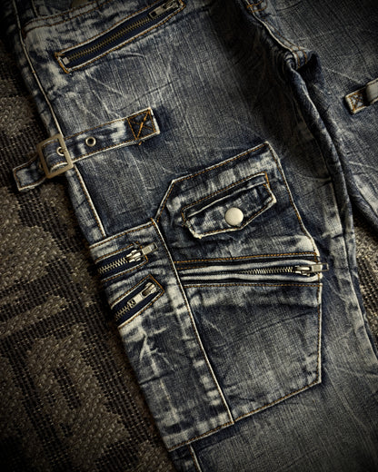 Semantic Design Gimmick Cargo Bootcut Denim
