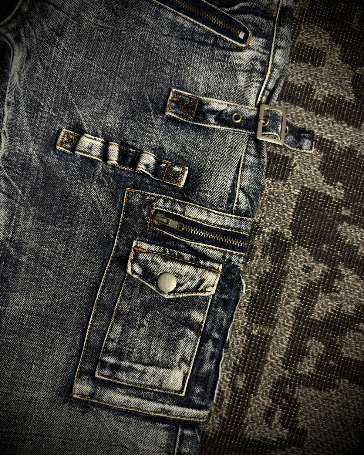 Semantic Design Gimmick Cargo Bootcut Denim
