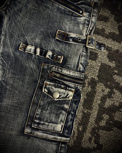 Semantic Design Gimmick Cargo Bootcut Denim