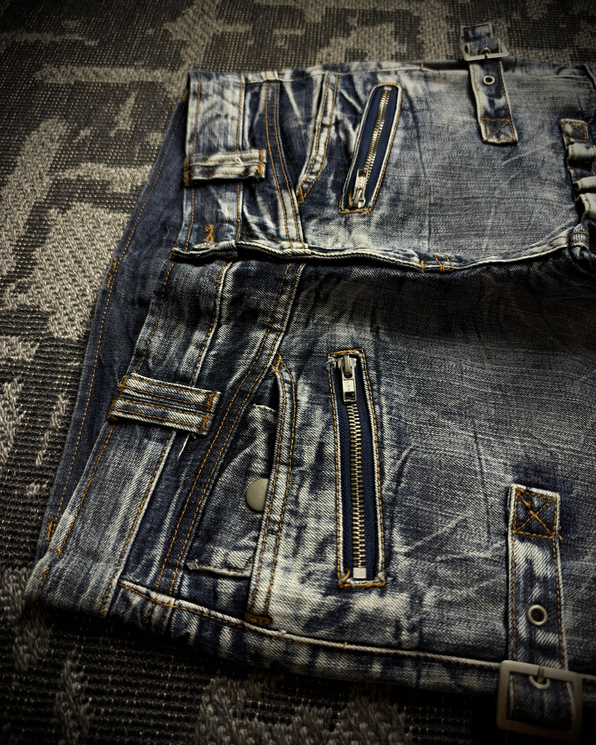 Semantic Design Gimmick Cargo Bootcut Denim