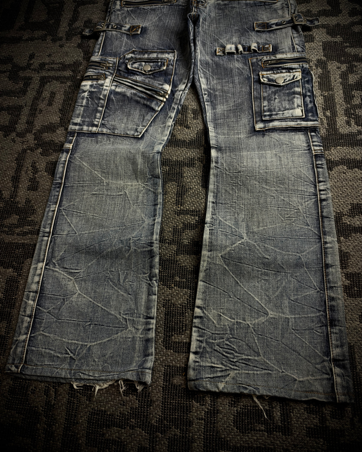 Semantic Design Gimmick Cargo Bootcut Denim