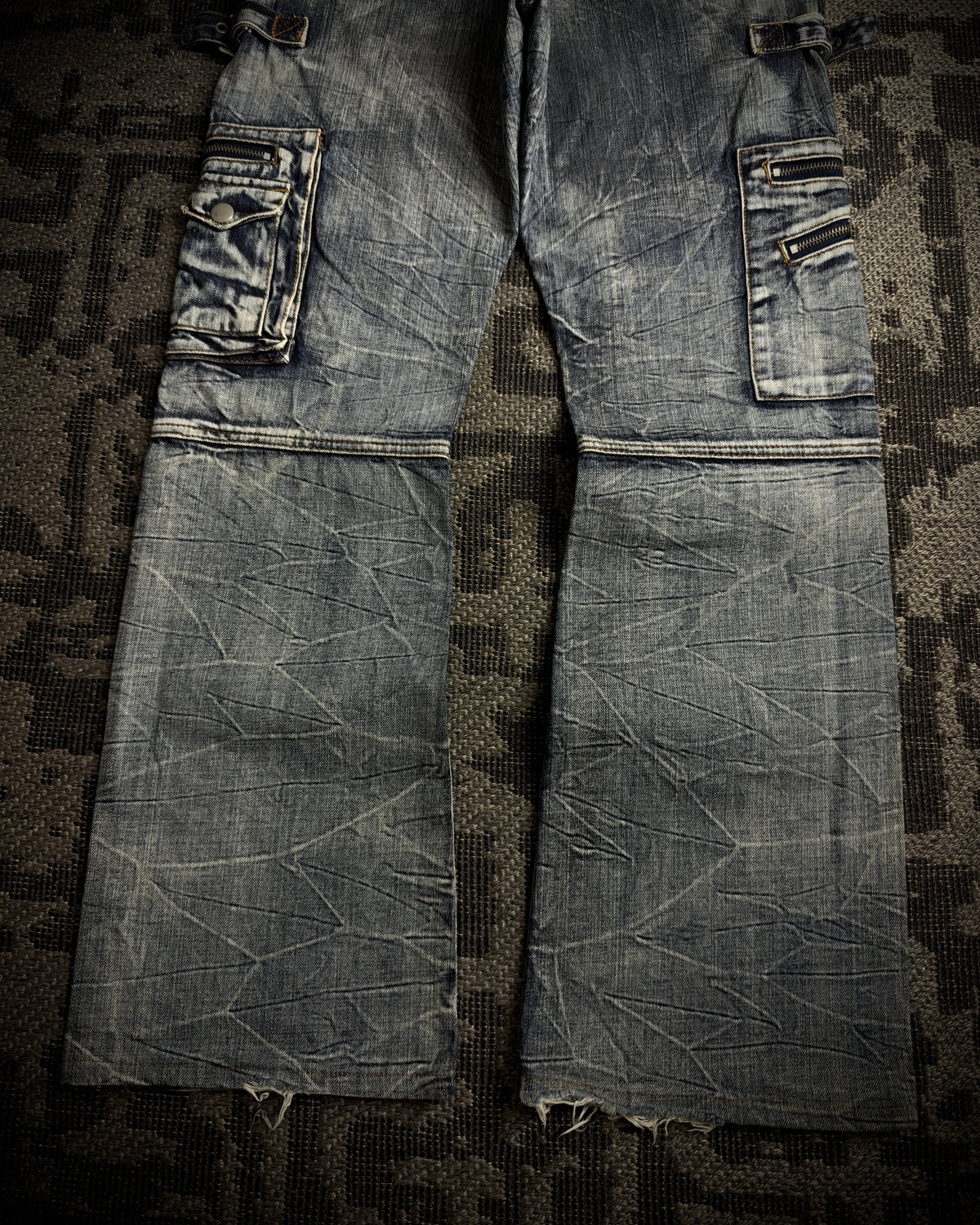 Semantic Design Gimmick Cargo Bootcut Denim