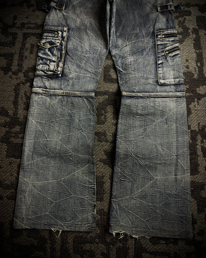 Semantic Design Gimmick Cargo Bootcut Denim