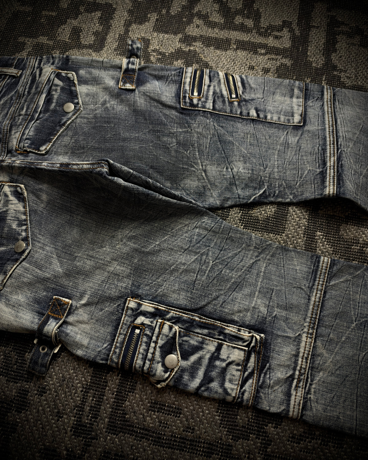 Semantic Design Gimmick Cargo Bootcut Denim